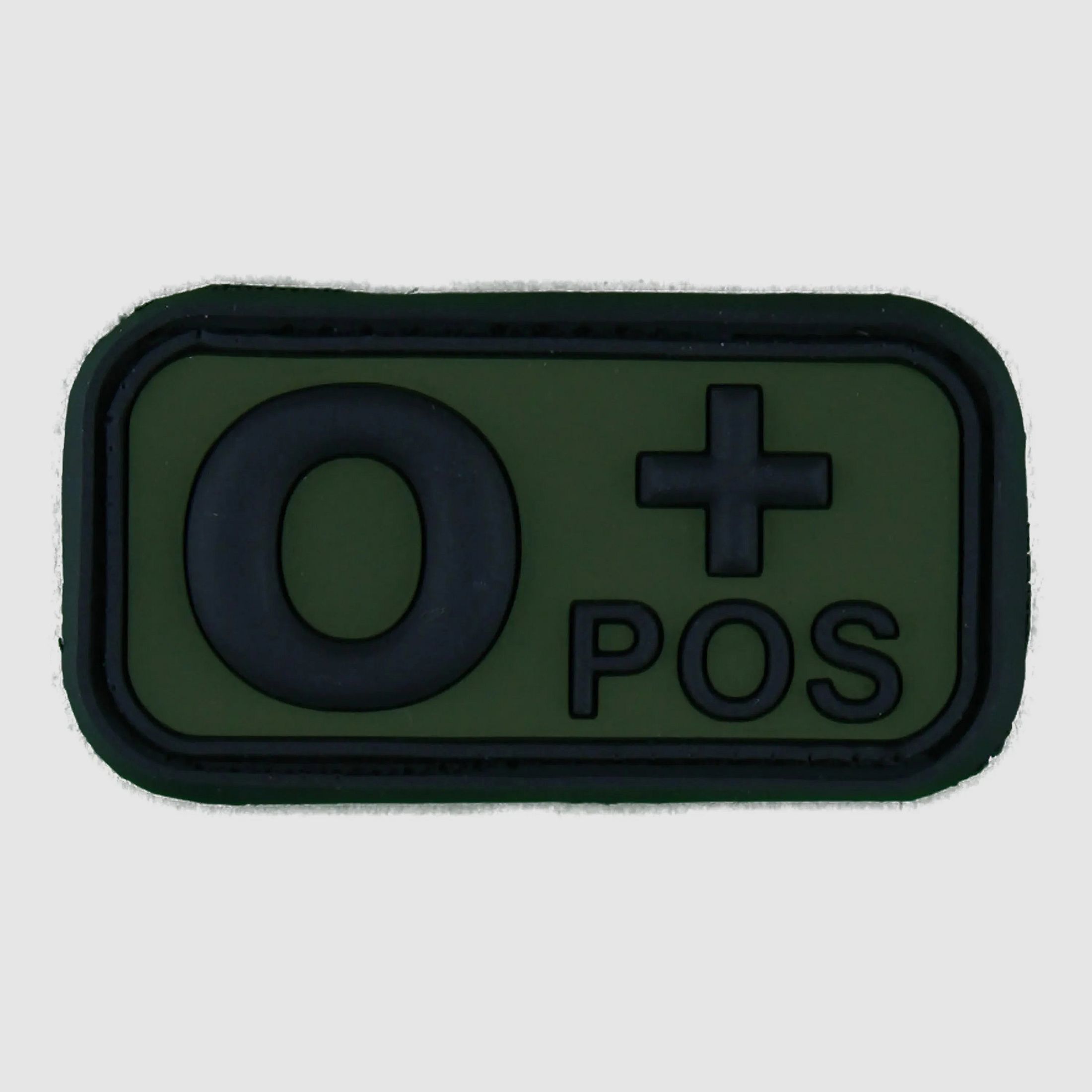 Fritzsch 3D Blutgruppenpatch 0 Pos schwarz-oliv