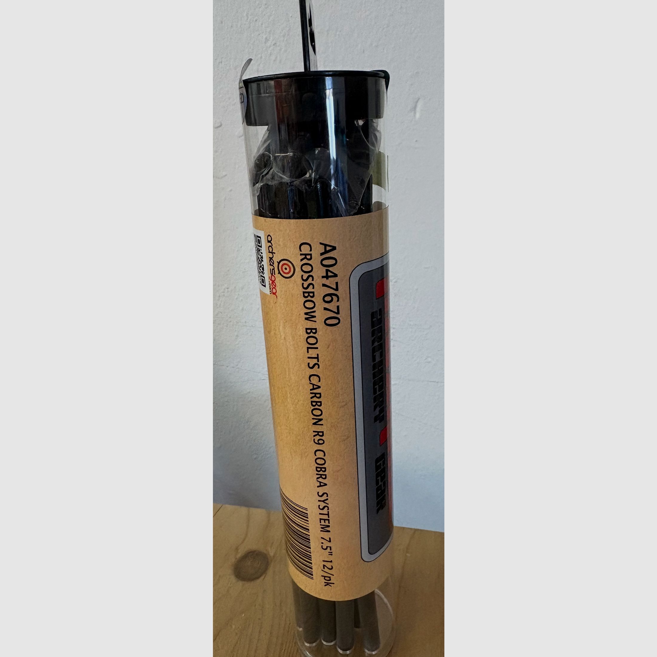 12 x Carbonpfeile für COBRA SYSTEM R9 von MAXIMAL - 7,5 Zoll