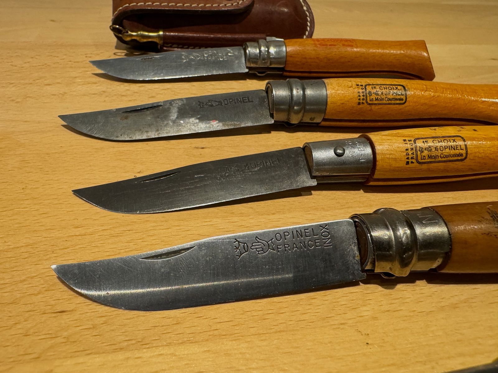 Only 3 used Opinel pocket knives left