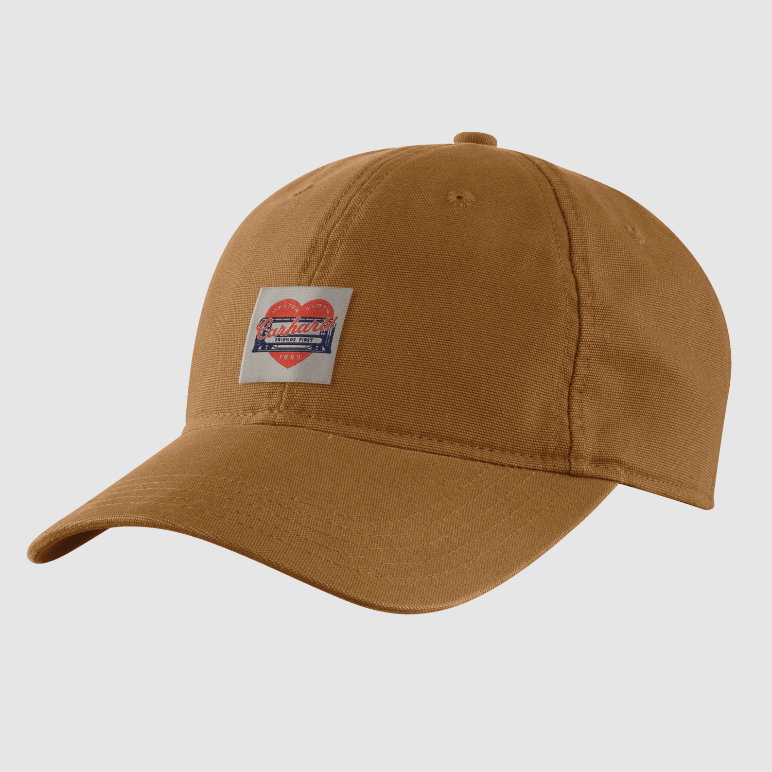 Carhartt Heart Patch Canvas Cap Women Carhartt Brown