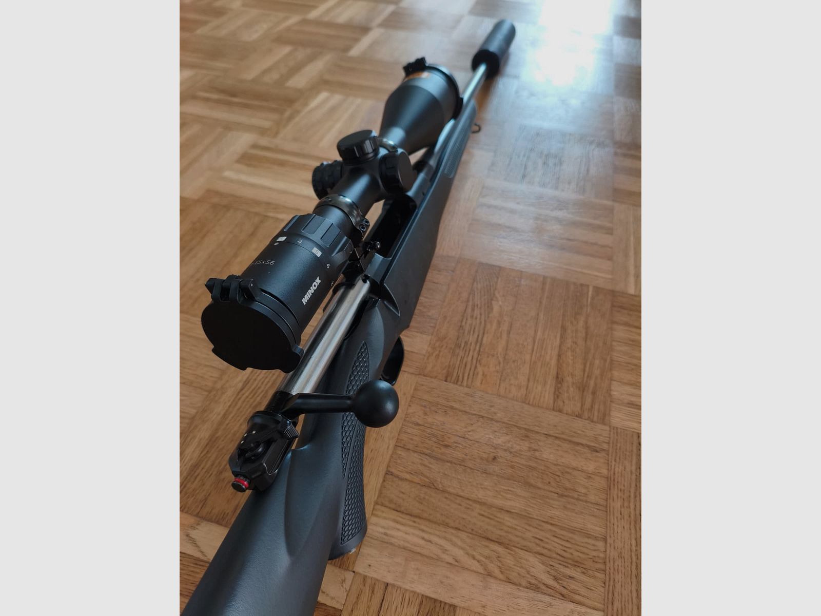 Mauser M12 Extreme . 308 mit Minox 3-15/56 Zielfernrohr Mauser Schalldämpfer Schwenkmontage