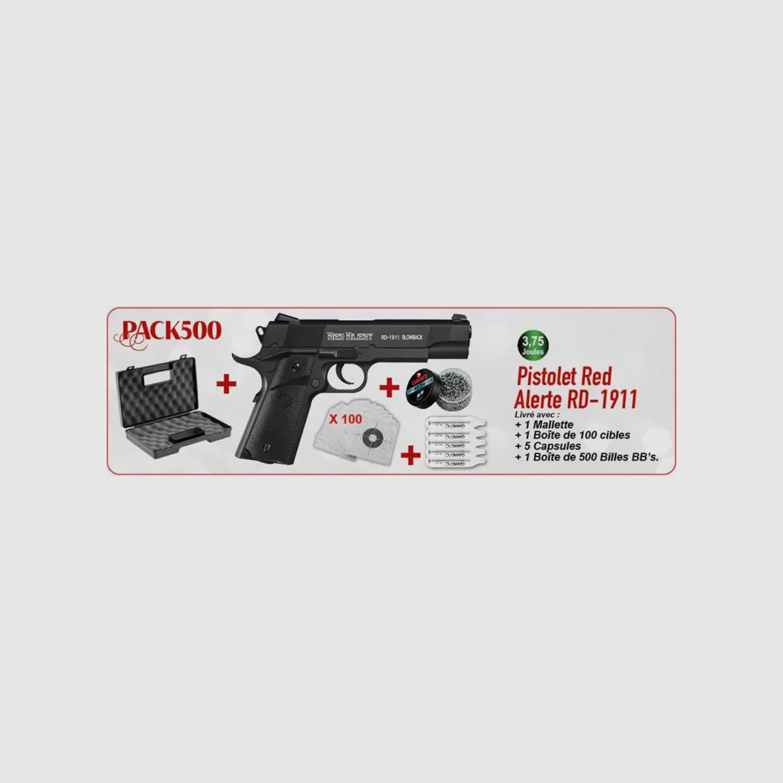 Weihnachtspaket Pistole Red Alert RD-1911 Gamo, Bild 1 von 6