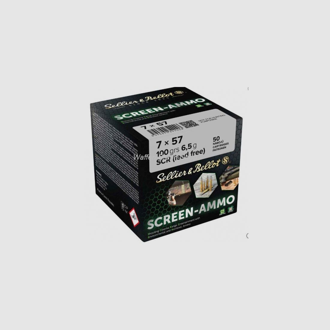 S&B 7x57 Screen SCR Zink 100 grs 50 Stk