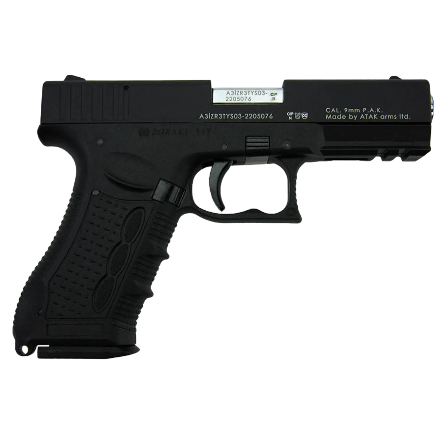 Zoraki 917 Noir arme d'alarme calibre 9mm PAK, image 2 sur 6