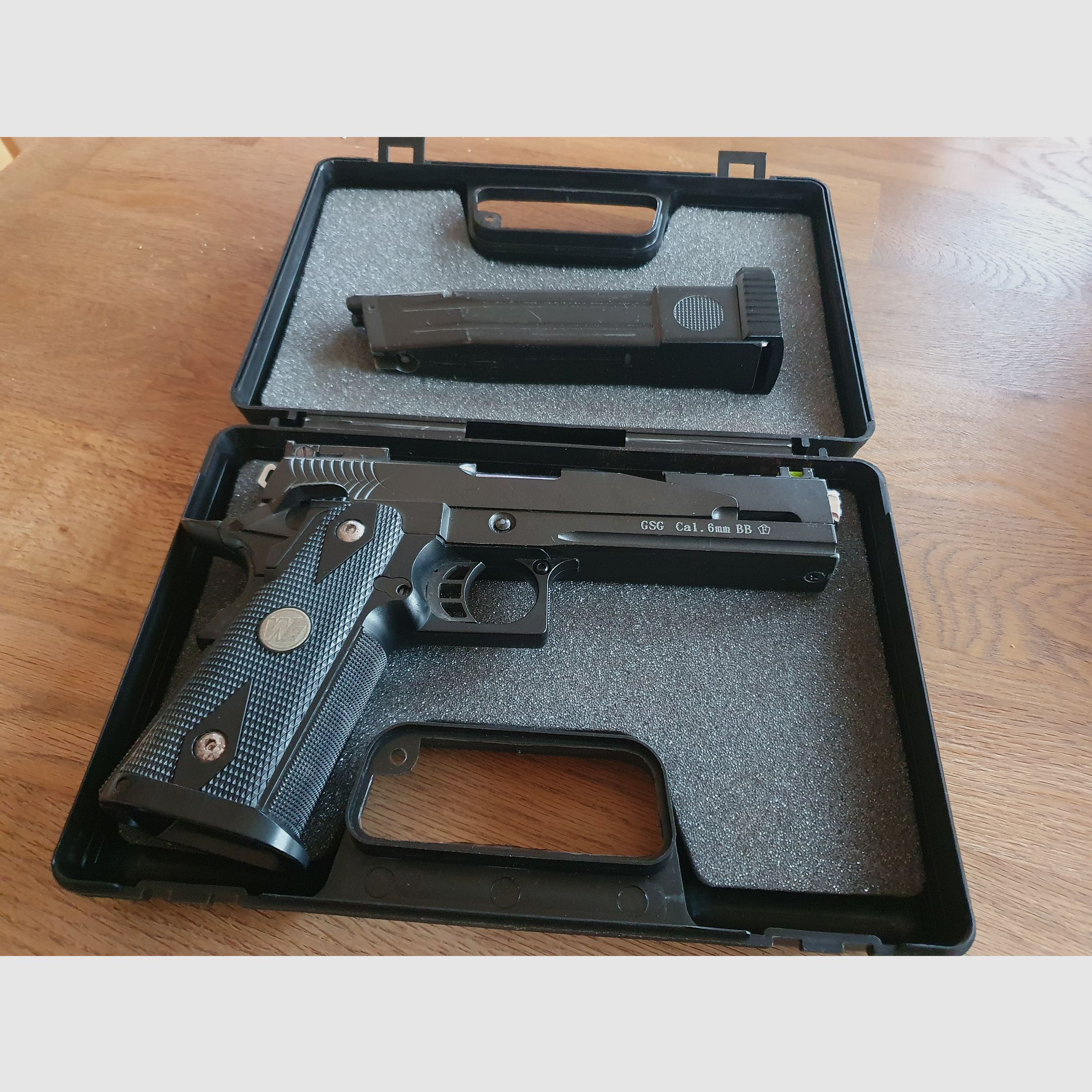Co2 Softair von Wei-ETech Model Hi-Capa 5.1 Type-B Dragon Vollmetall GBB 6mm  schwarz