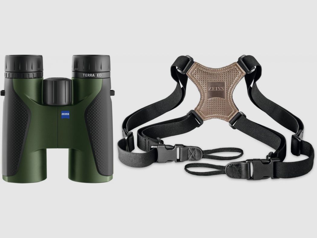 Zeiss ZEISS Terra ED 10x42 zwart/groen + Zeiss Comfort-harnasband