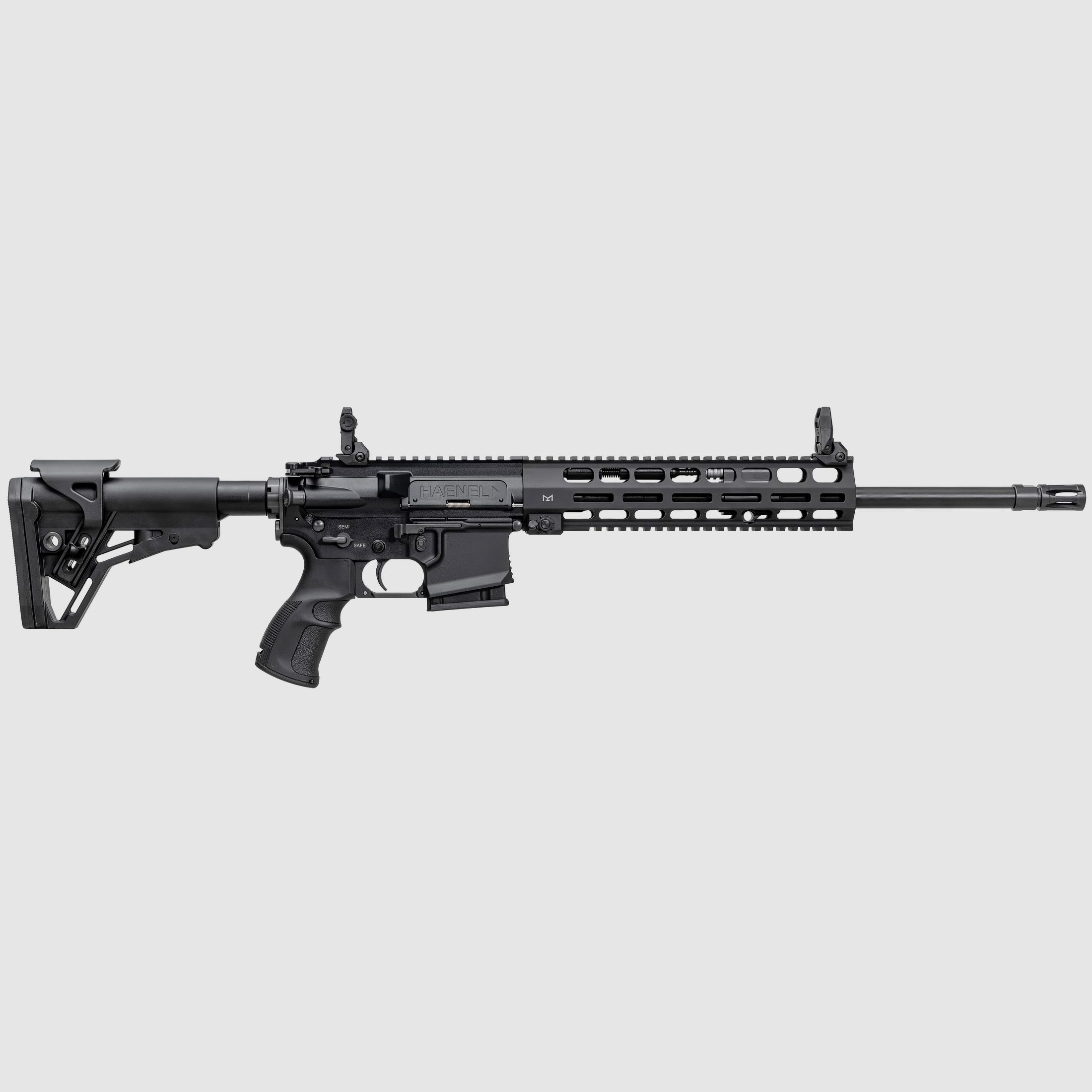 Haenel CR 223 M-LOK Handschutz Lauflnge 423 mm | Matchabzug | Handschutz lang | Schwarz | sportlich zugelassen, Kal. .223 Rem.