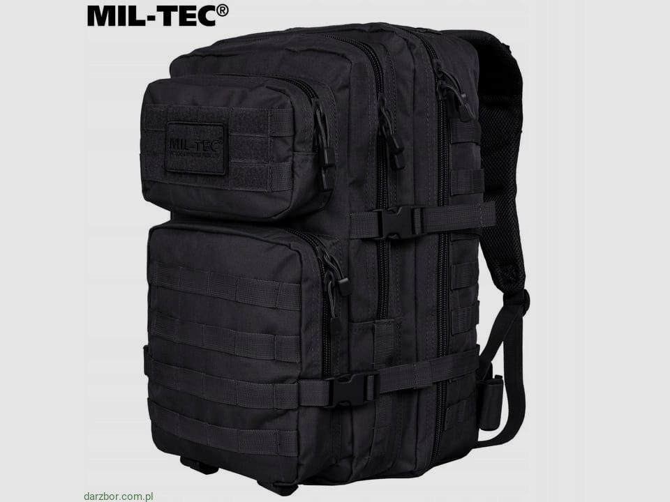 Sac à dos Mil-Tec Assault 20 l noir, image 2 sur 4