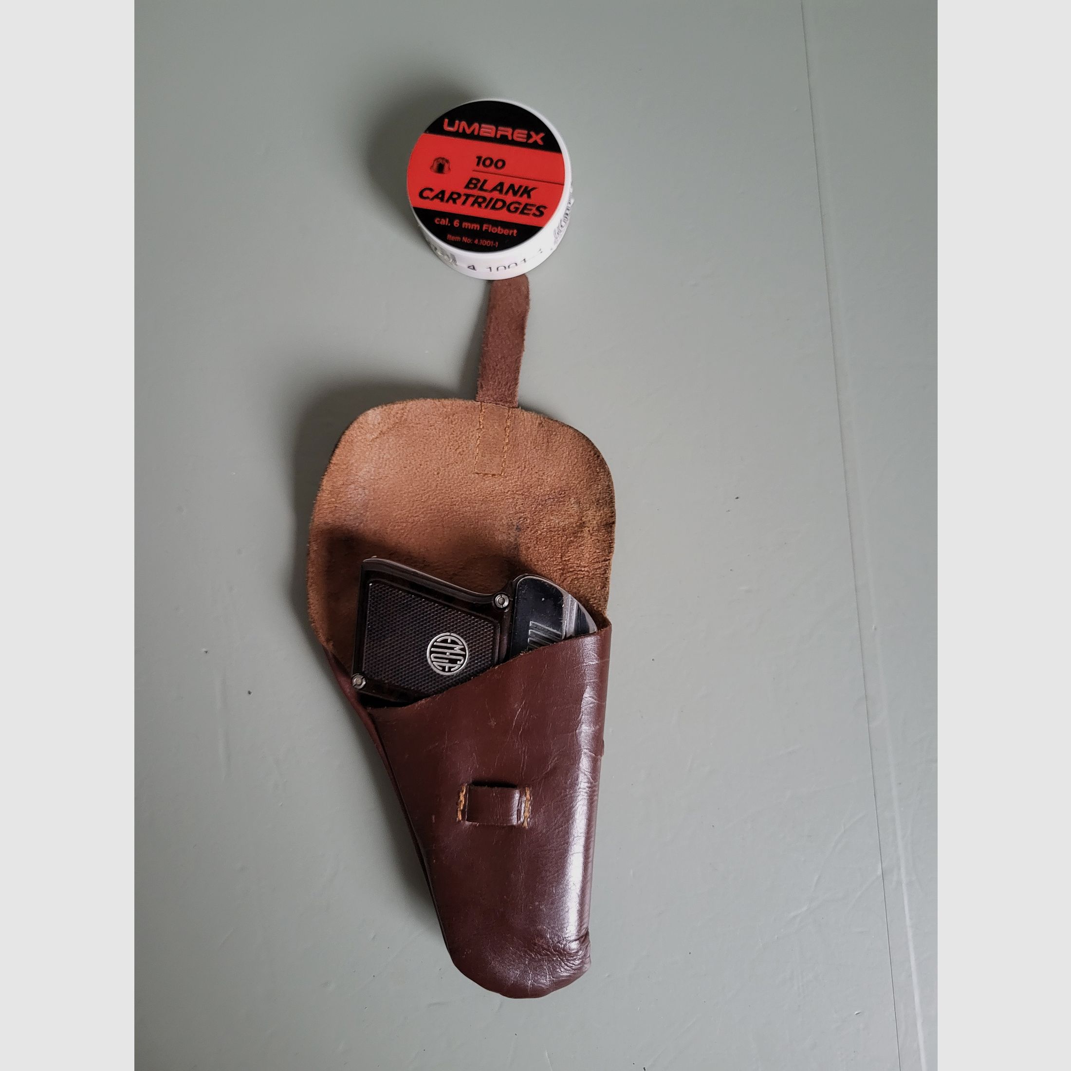 Seltene Alte Gaspistole - ORIGINAL EM-GE Gerstenberger & C0 Modell . 6 Patent - 1950er Jahre