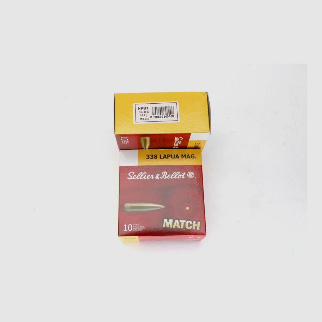 Sellier & Bellot S&B Match .338 Lapua Mag. mit 16,2g / 250gr. 10er Pack
