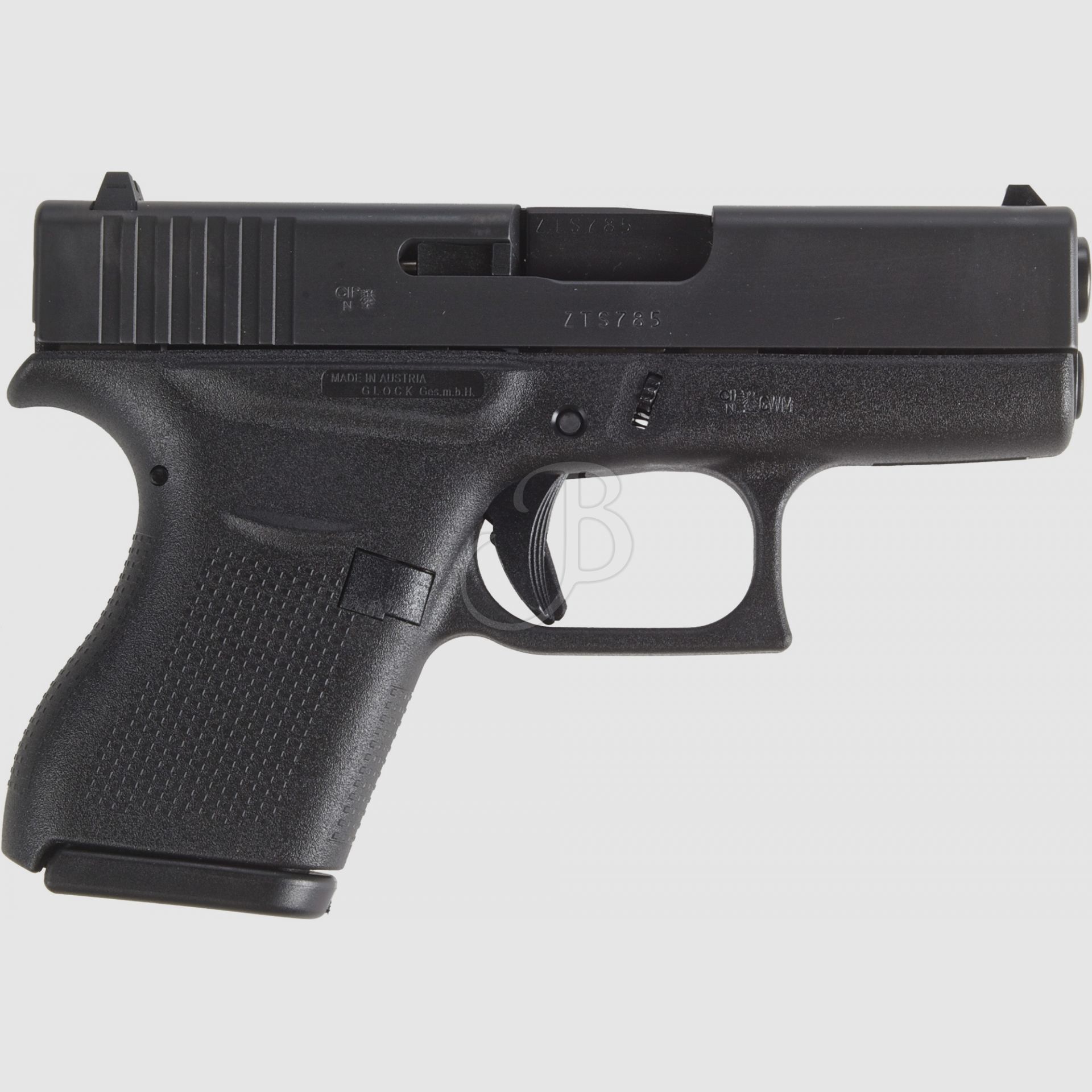 Glock 43 Kal. 9×21 + Ersatzlauf 9 Luger – Kompakte Selbstladepistole, Bild 1 von 3