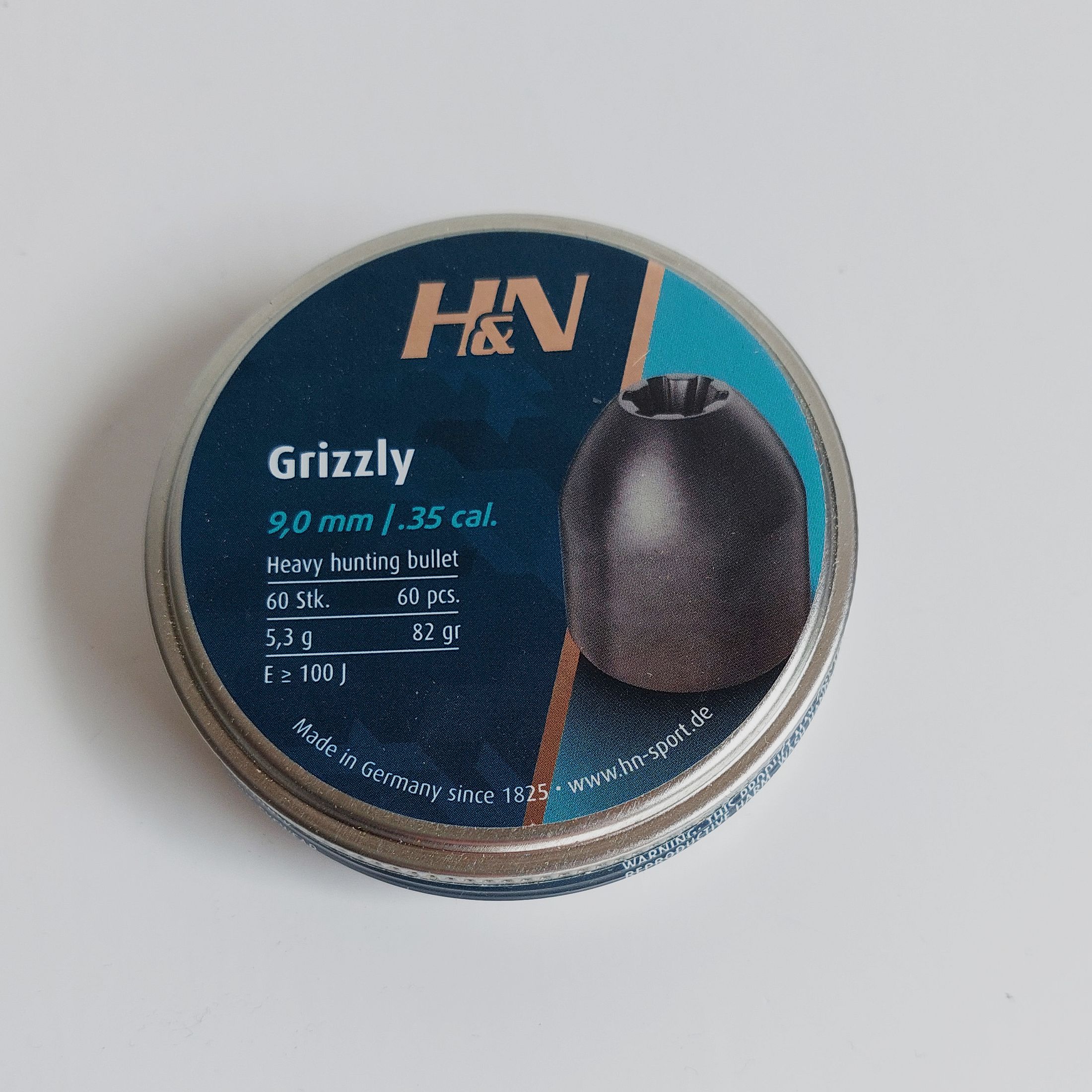 H&N Grizzly Diabolos im Kaliber .357 (9mm) für Luftgewehre