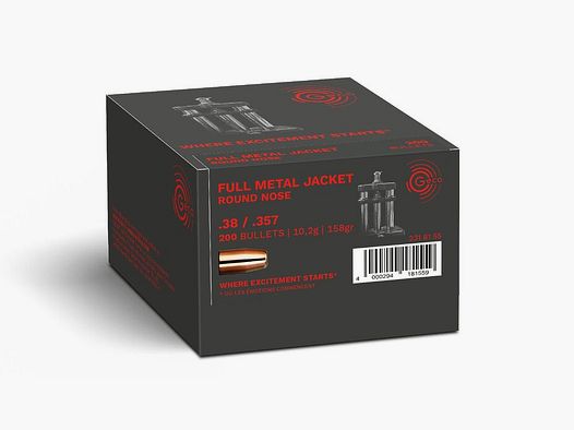 Geco Bullets – .357/9mm – FMJ – 158gr – 200 Pack