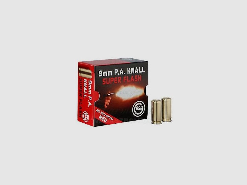 Knalpatronen Geco Super Flash - Per 25 - Kal. 9 mm PAK