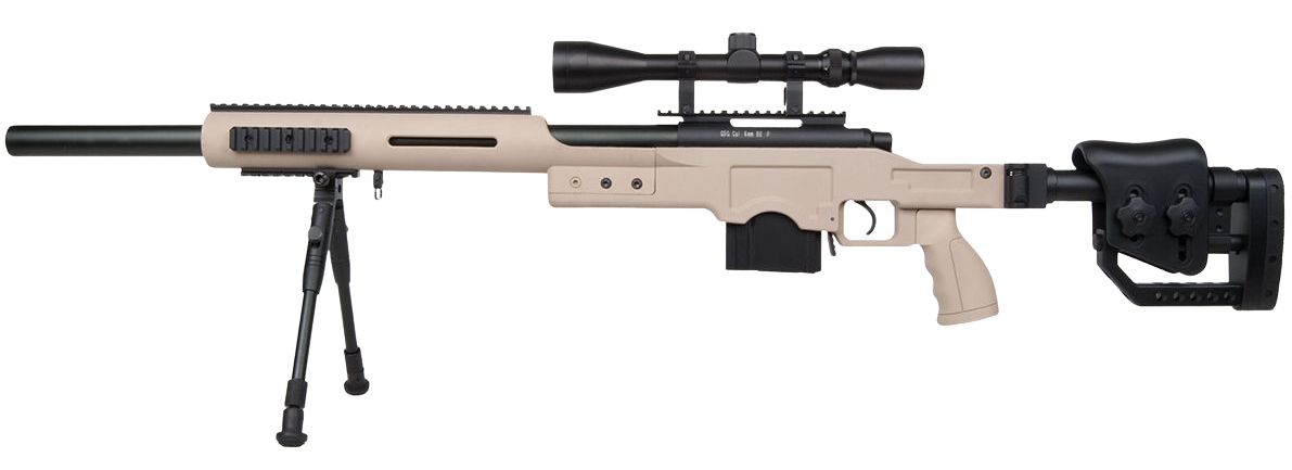 GSG 4410 Sniper - Airsoft Federdruck (weiß)