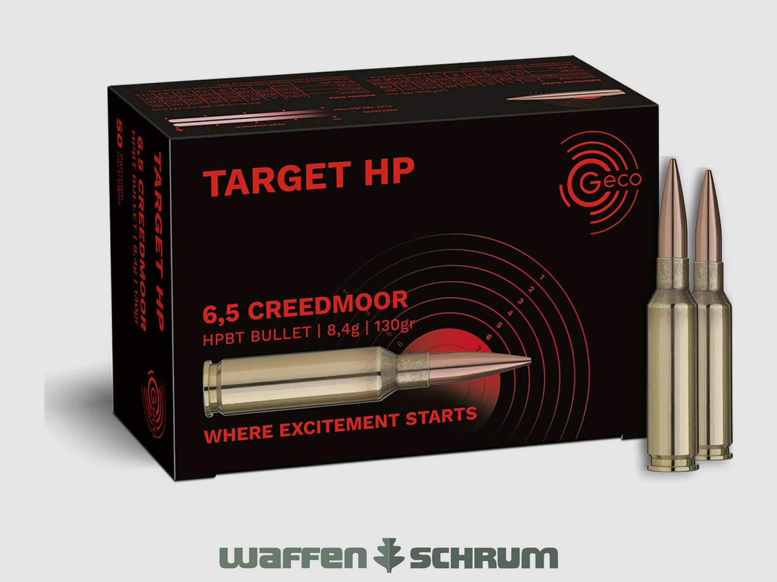 Geco Target HP 8,4g - 130gr 6,5mm Creedmoor 50 sztuk
