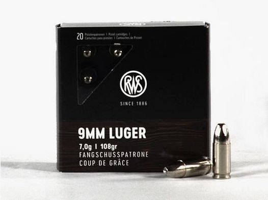 RWS Fangschuss "Coup De Grâce" 9 mm Luger 108 grs