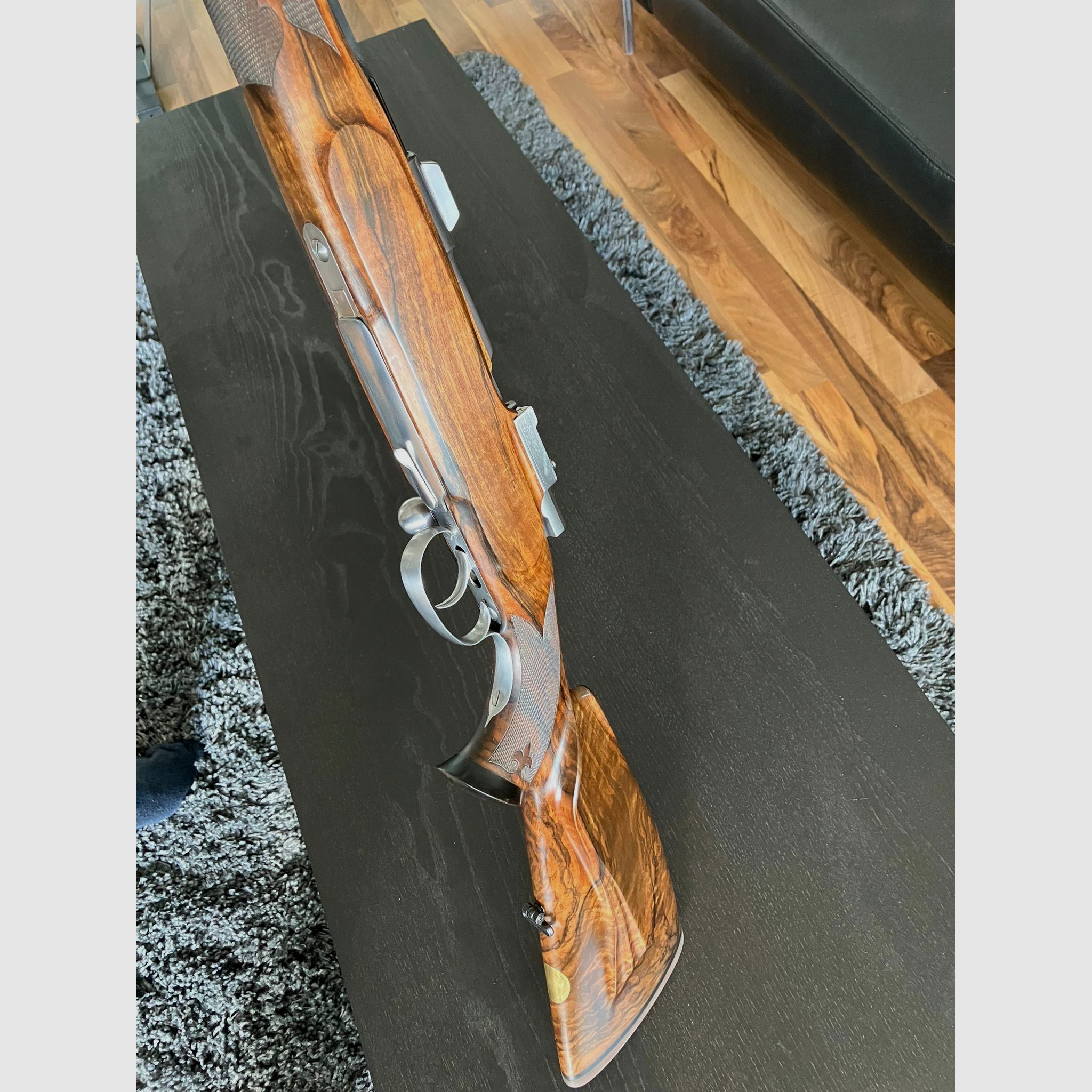 Einzigartiger Custom Mauser 98 8x64S Stutzen Zeiss Octagon Hansjoachim Hensel Kurpfalz