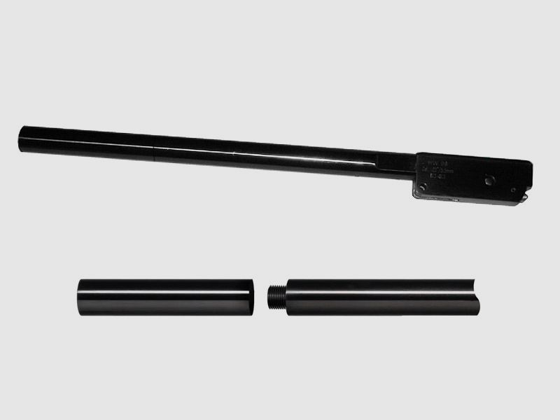 Wechsellauf mit Laufmantel und SchalldĂ¤mpfergewinde fĂĽr Luftgewehr Weihrauch HW 98 Kaliber 4,5 mm (P18)