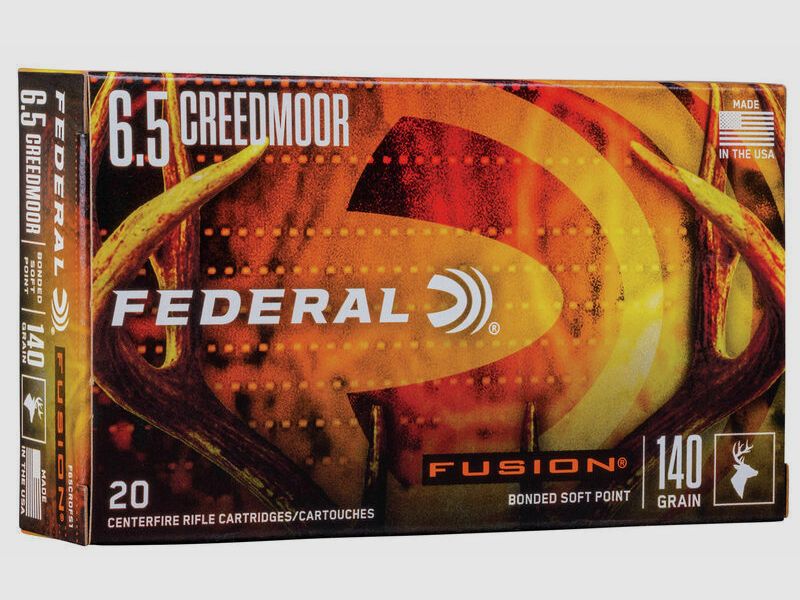 Federal TM/SP 9.1g/140grs Fusion, 20 pcs 6.5mm Creedmoor; 6.5 Creedmoor