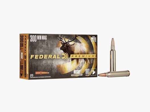 300 Win Mag Federal 180 gr Nosler Partition VE20