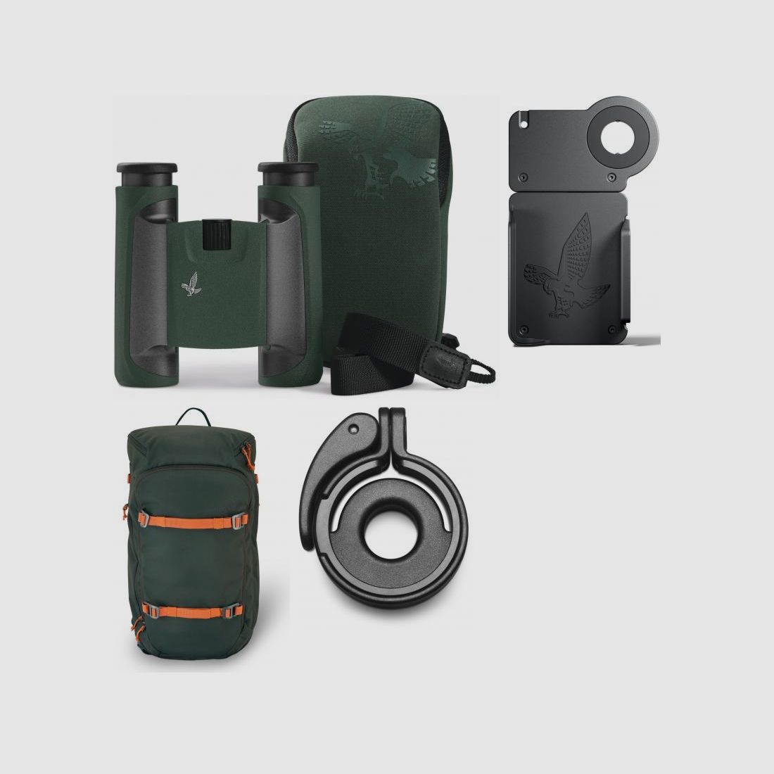 SWAROVSKI OPTIK Swarovski CL Pocket 10x25 Grün + Wild Nature Expertenpaket Wandern