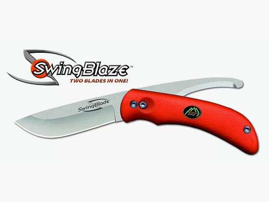 OUTDOOR EDGE SwingBlaze, mit Drop-Point-Skinner und Aufbrechklinge, orange