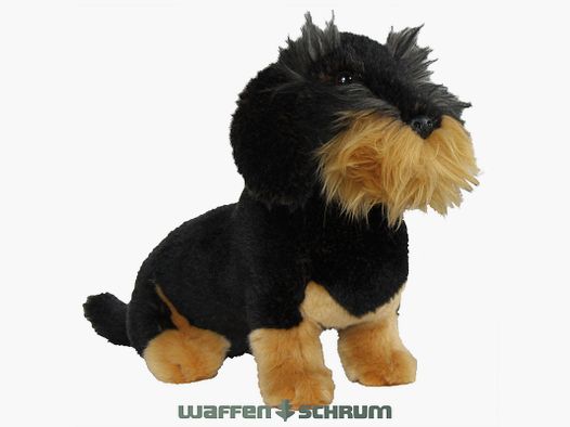 AKAH Teckel de pelo rizado de peluche 33cm