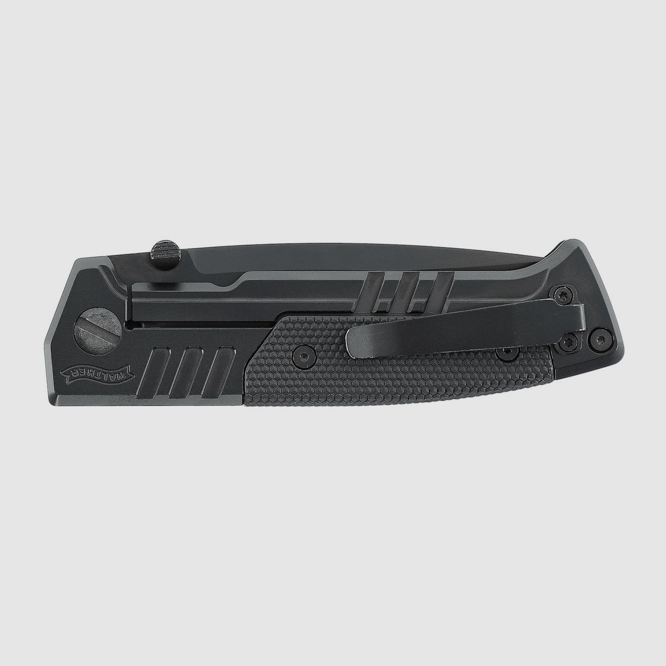 Umarex 5.0897 Knife Walther PDP Steel Frame Spearpoint Folding Knife BLK-BLK