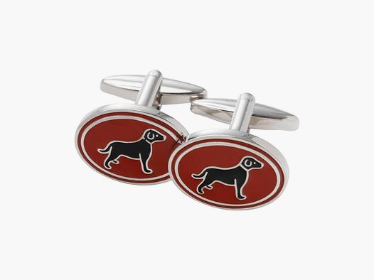 Boutons de manchette Laksen avec Motif de Chien en Orange