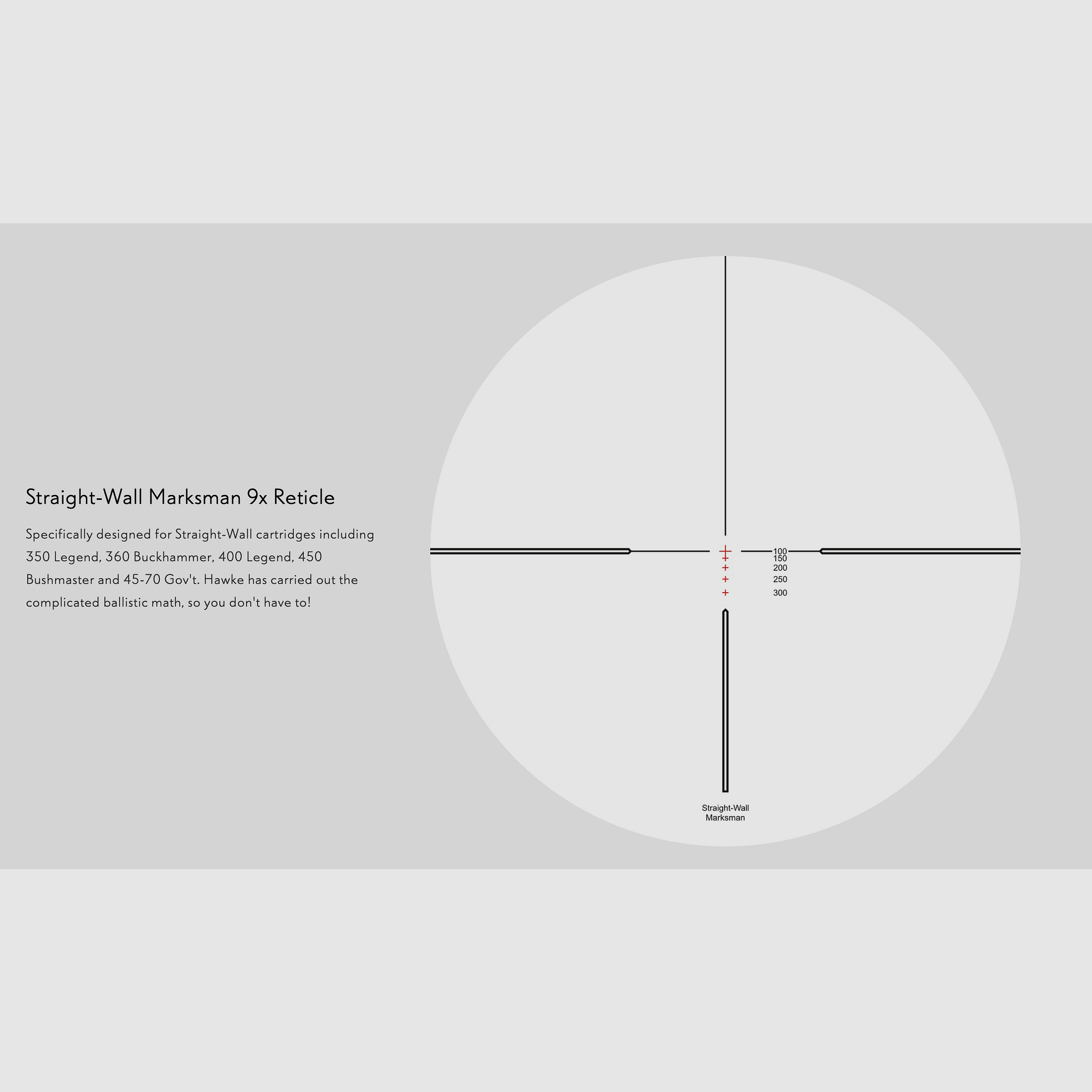 Hawke 14217 Vantage IR 3-9x40 Straight-Wall Marksman (9x)