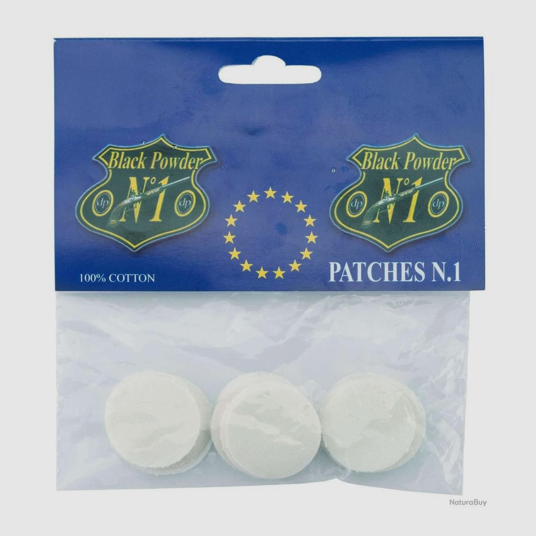 Set 100 Patches Kaliber .75 Davide Pedersoli - Präzises Nachladen - Breite Kompatibilität - Zuverlässigkeit im Gelände, Bild 1 von 4