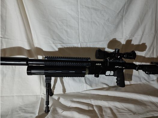 AEA HP Max MK2 Zubehör Laufmantel Barrel Bottle Clamp Schaftkappe Kartenhalter