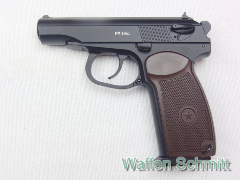 CO2 Pistole Gletcher PM 1951, Kaliber 4,5mm Steel BB.Im Originalkarton.NEUWERTIG!!!