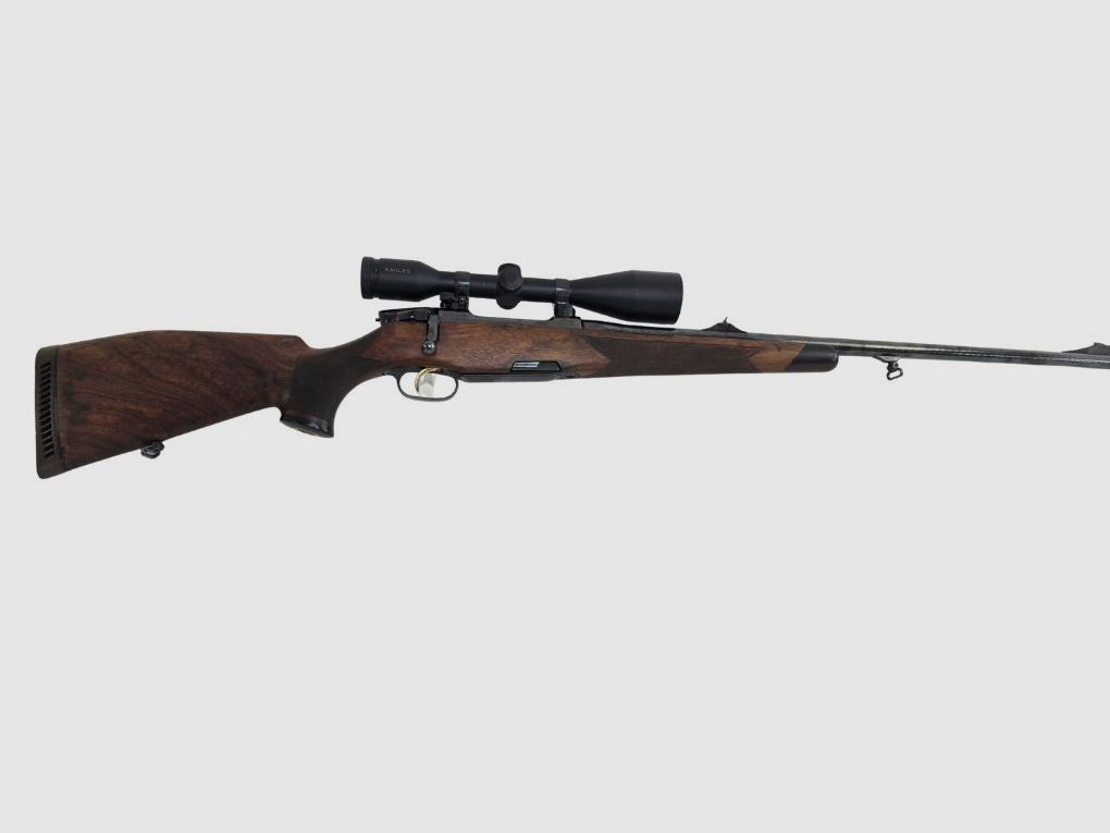 gebr. STEYR MANNLICHER Luxus mit orig. SM montiertesm KAHLES Helia CB 8x50L Abs. 4-Dot, Zustand: Sehr gut, Bild 1 von 6