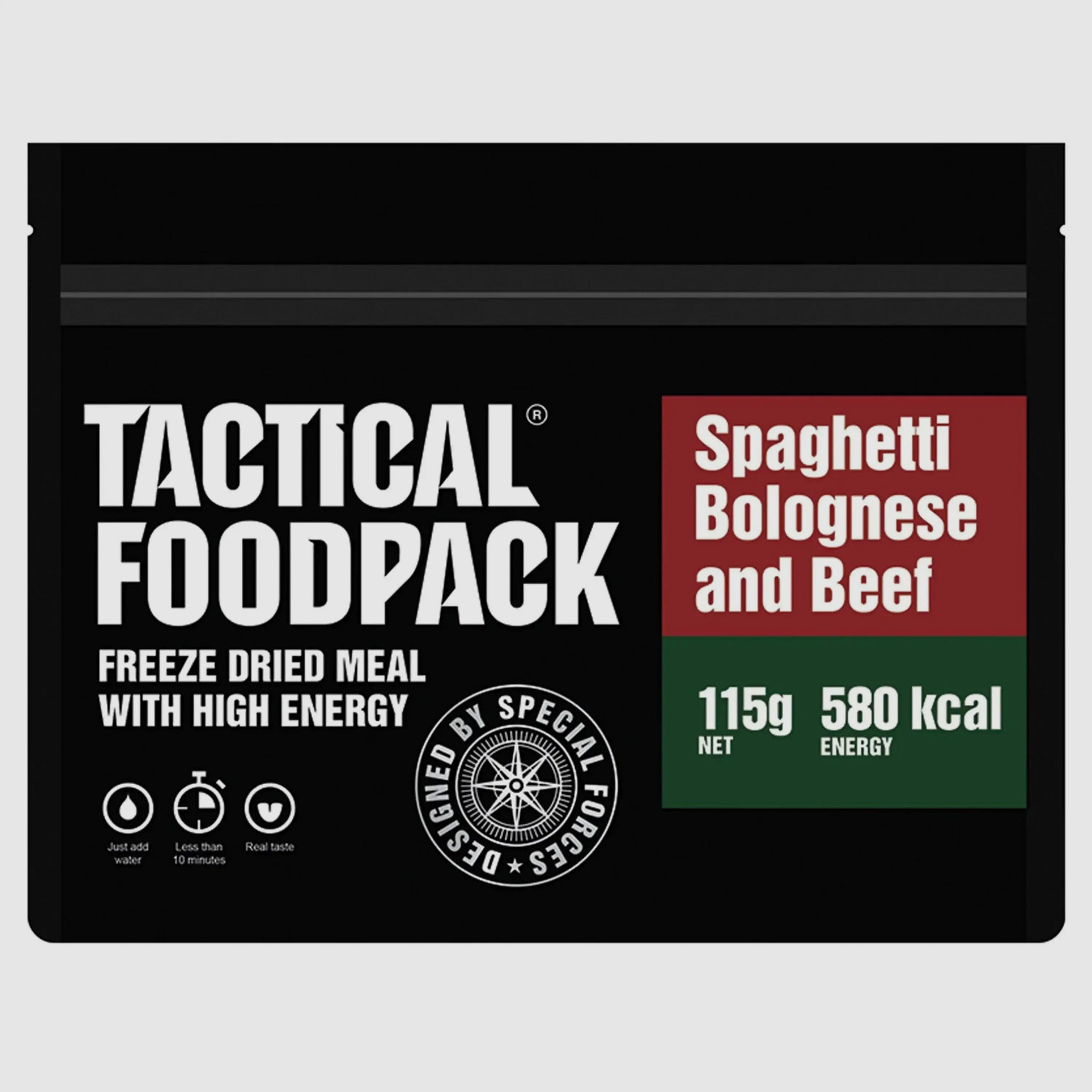 Tactical Foodpack Hoofdgerecht Bolognese met Rundvlees