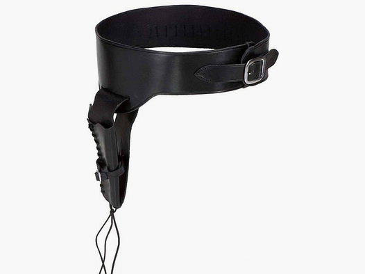Cintura per revolver in robusta pelle di sella