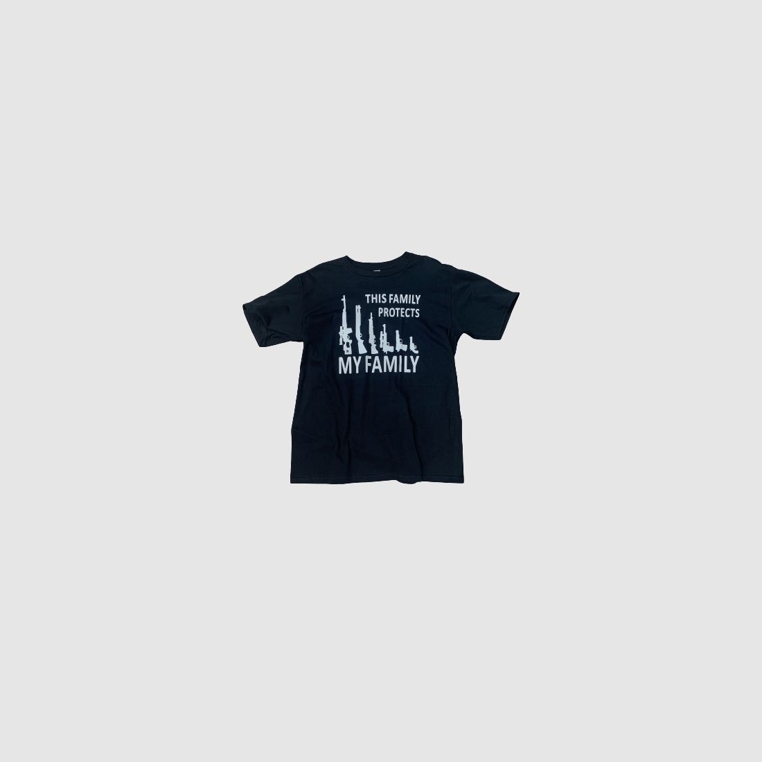 T-SHIRT "FAMILY" - SCHWARZ