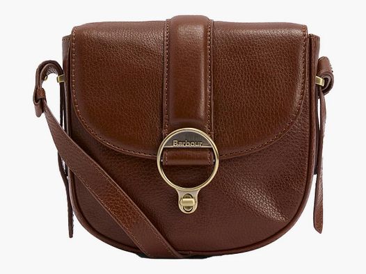 Barbour Ledertasche Elm Crossbody Brown