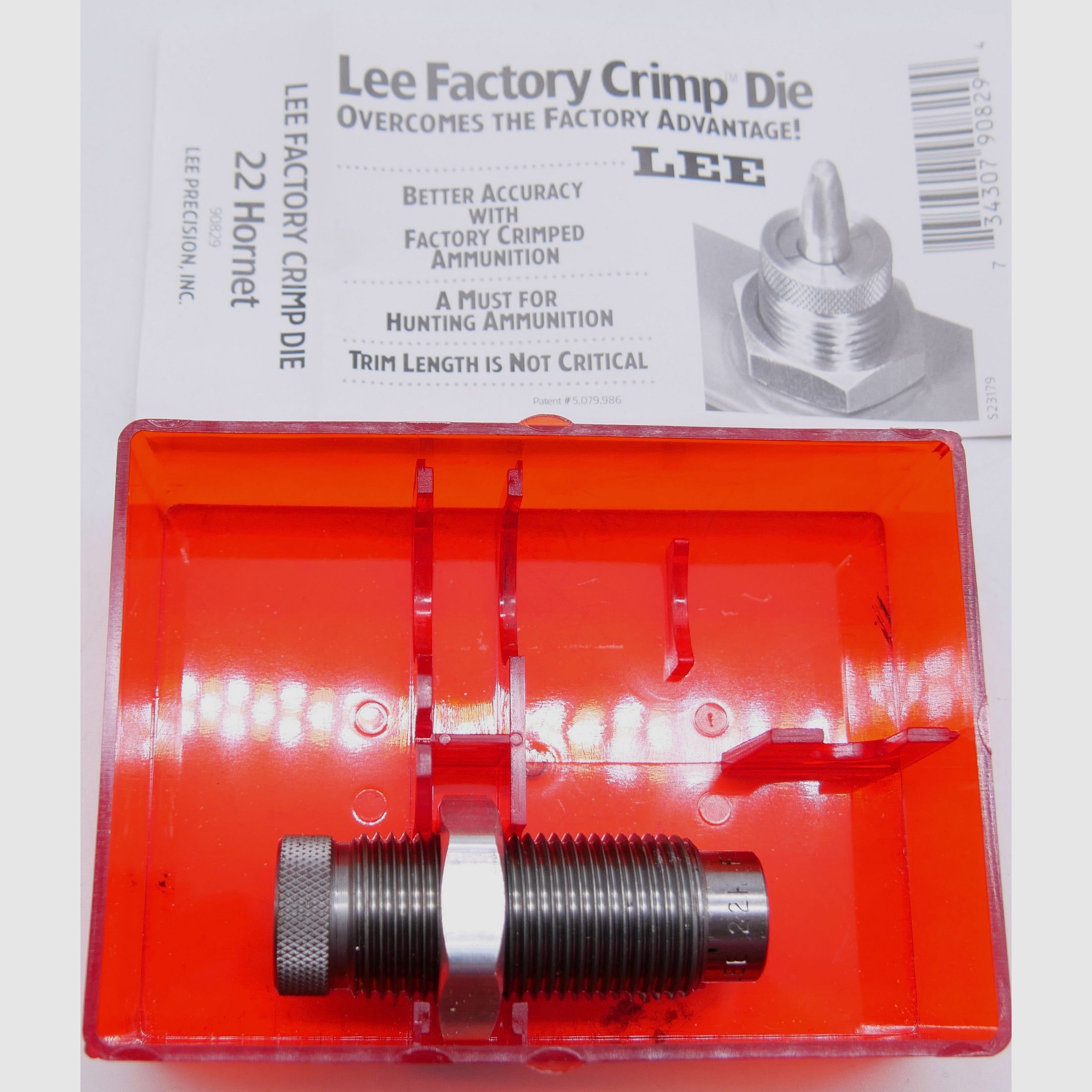 LEE FACTORY CRIMP MATRICE 22 HORNET Condizioni usate