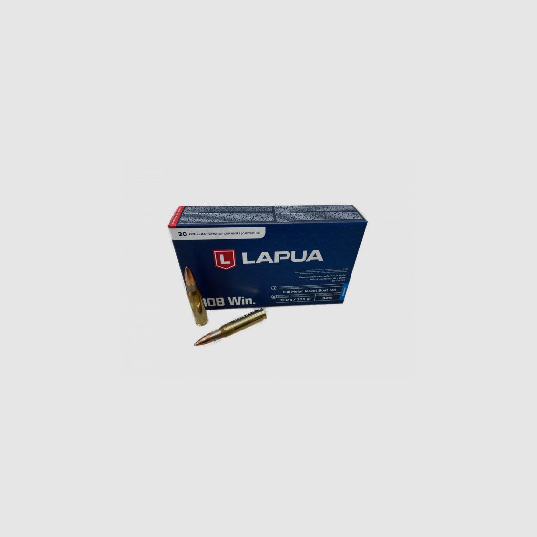 LAPUA SUBSONIC - PATRONEN - .308WIN - 200 GRS. - 20 SCHUSS