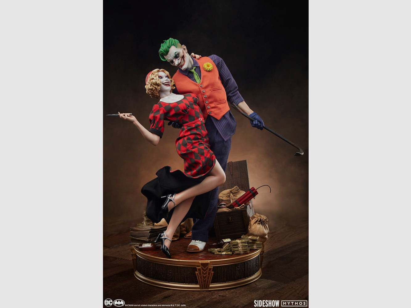 DC Comics Mythos Statue 1/5 The Joker and Harley Quinn: Lawless Love 41 cm | 43335