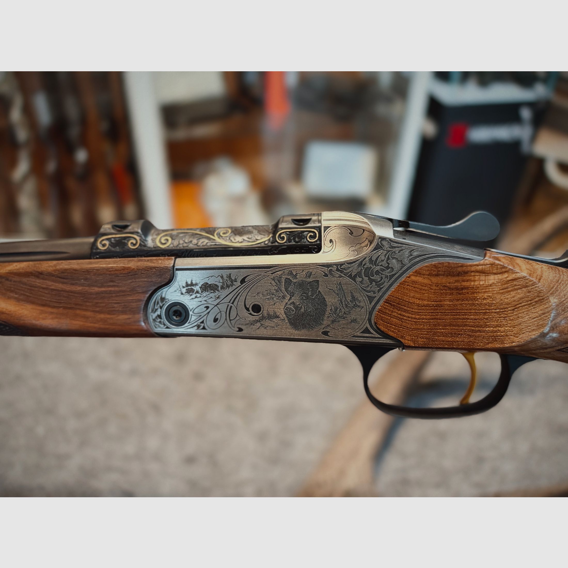 Blaser K95 Luxus – Kal. .270 Win – Custom Lauf mit Goldeinlagen