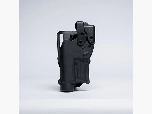 Rapid Force Level III dienstholster voor Glock 17/19/45 MOS – middelhoge riemholster – groot licht (zwart) Alien Gear