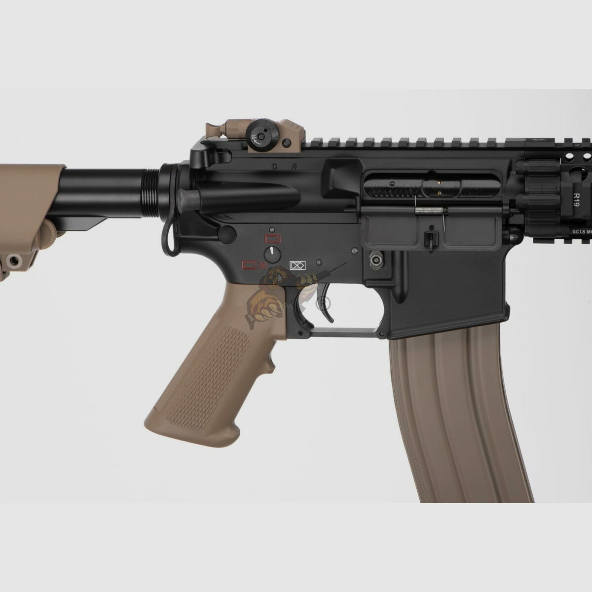 G&G GC18 MOD1 con ETU in Nero/Tan Airsoft S-AEG libero da 18