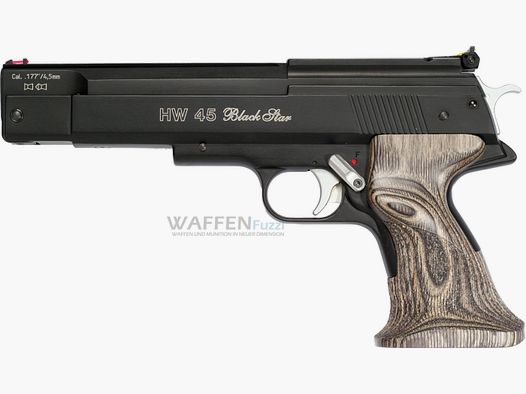 HW 45 Blackstar pistola ad aria Weihrauch calibro 4,5mm diabolo