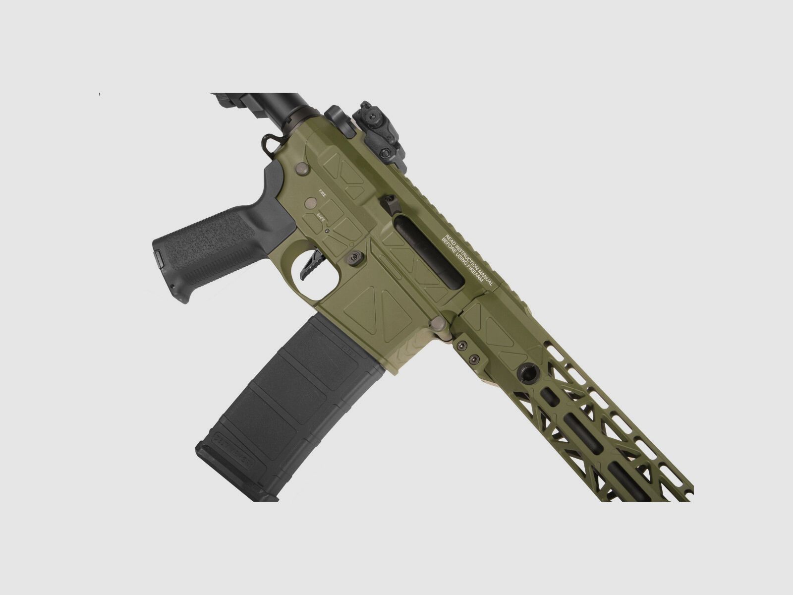 GP R15 FREYA 13" CNC Mlok FREYA ALPHA S-AEG Olive Libre à partir de 18 ans | Delta Armory