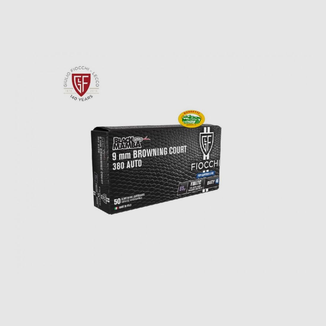 FIOCCHI Munition Kal.380 AUTO Black Mamba 85gr FMJTC