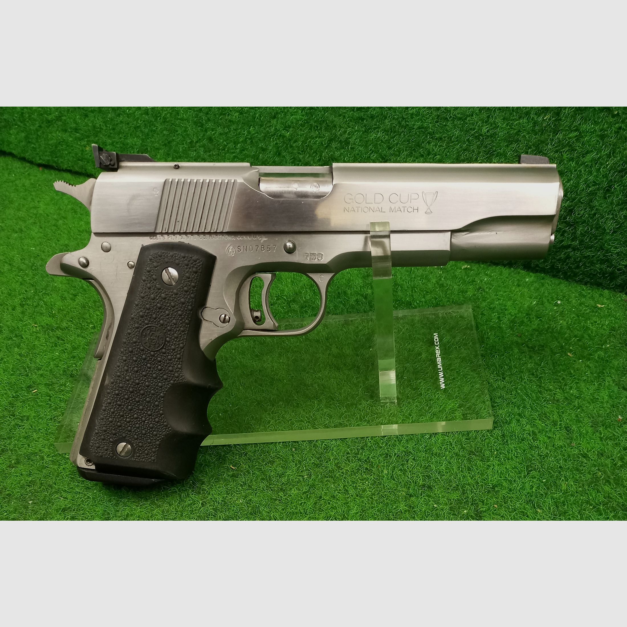 Pistolet Colt Gold Cup National Match .45 Auto, acier inoxydable