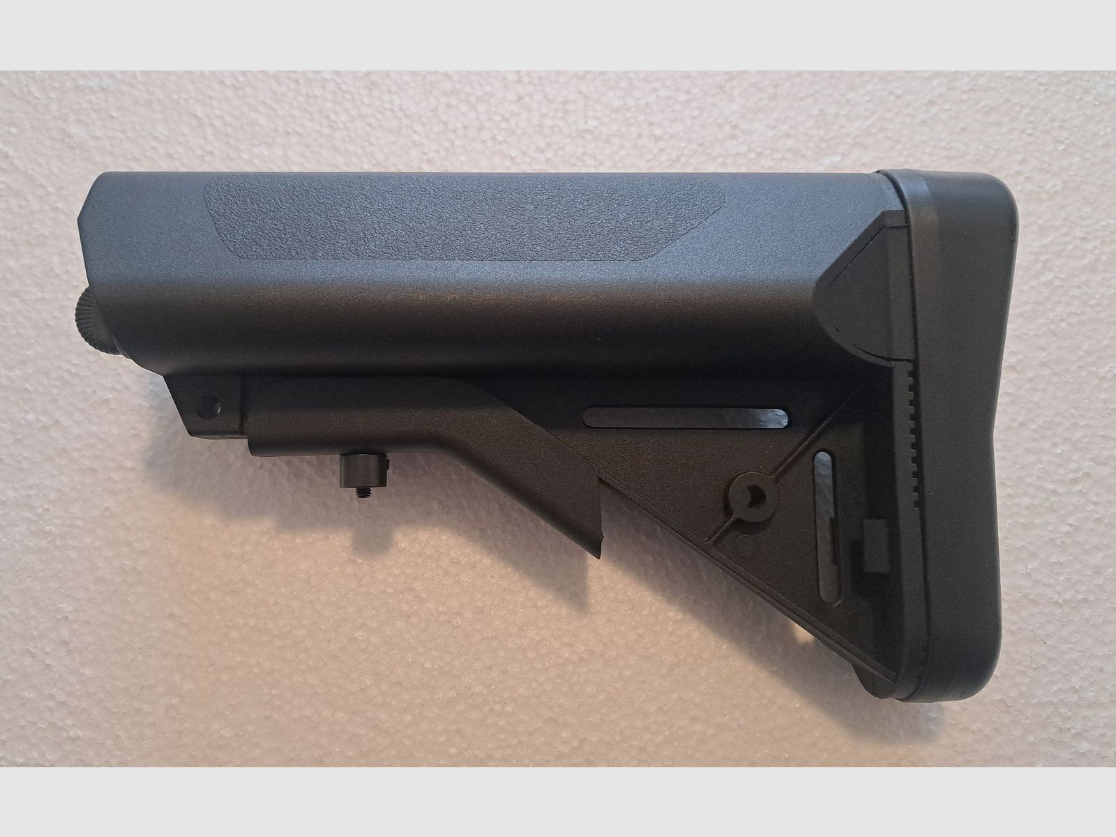 AR-15 / M4 Carbine folding stock with storage compartment black